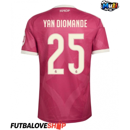 Dres Real Madrid Yan Diomande #25 Tretina 2026-27 Krátky Rukáv